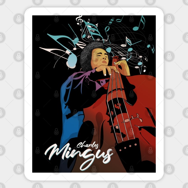 Charles Mingus Jazz Poster Sticker by Seiglan